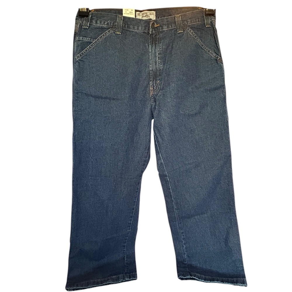 NEW LEVI'S SIGNATURE WORK WEAR CARPENTER FIT DENIM JEANS 36" W 30" L Medium Blue